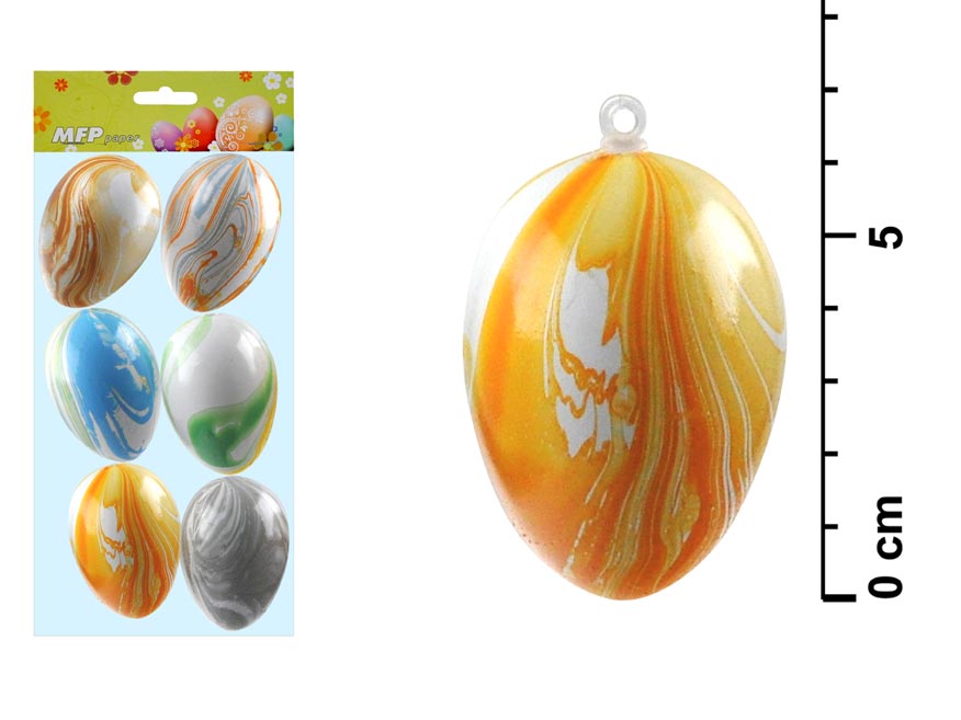 Vajíčka plast 6cm/6ks S170181 2221247