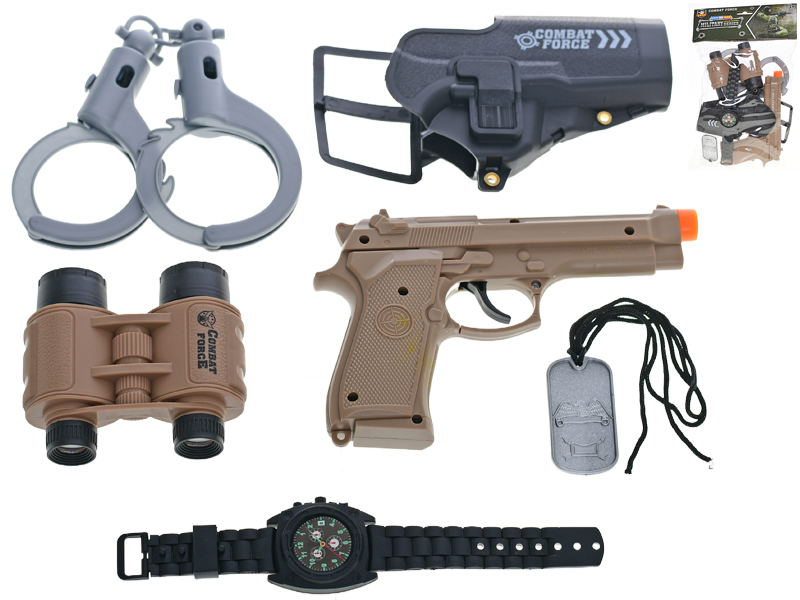 Fotografie Vojenský set s pistolí a doplňky 5ks v sáčku 75308