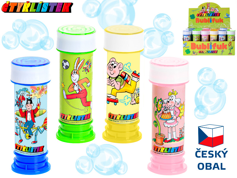 Bublifuk Čtyřlístek 50ml 4druhy 97680