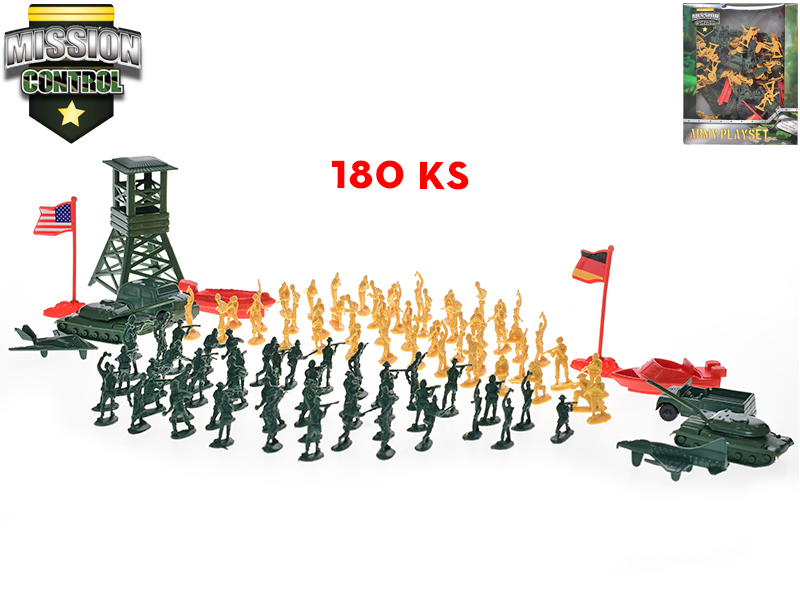 Fotografie Mission Control sada vojáků s doplňky 180ks v krabičce 570450