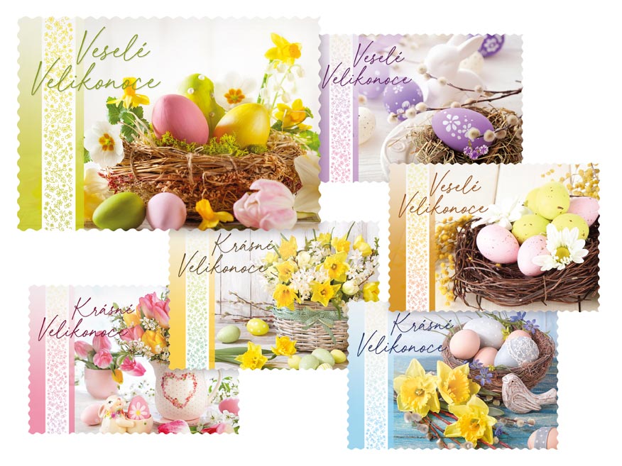 Pohlednice velikonoce 117 D výsek+UV 1300154