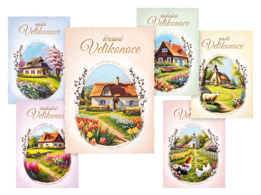 Pohlednice velikonoce 127 C výsek 1300173