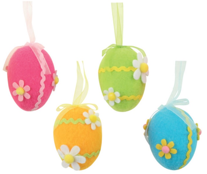 Fotografie Vajíčko z filcu na zavěšení 6 cm 8076