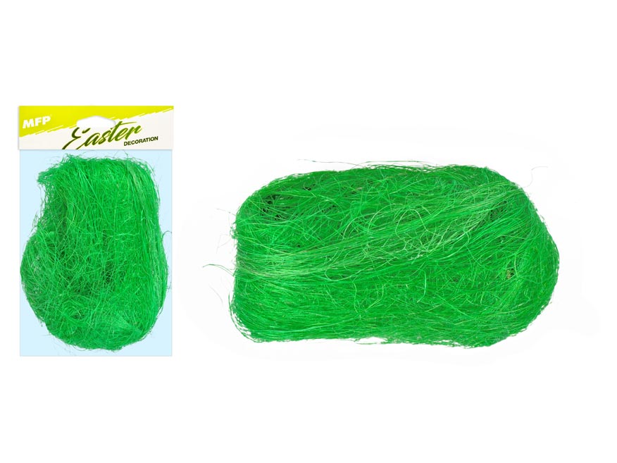 Fotografie dekorační sisal 20g tmavě zelený 2221465