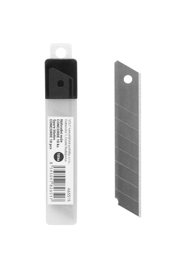 Fotografie Náhradní nože CONCORDE 10ks, 18mm /velké/ A65515