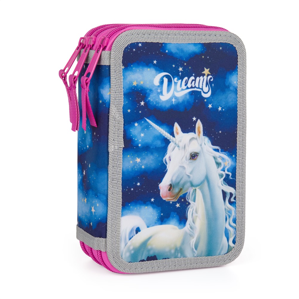Fotografie Penál 3 p. prázdný Unicorn 1 7-93324
