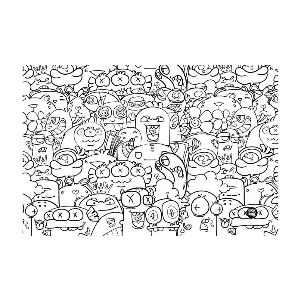Podložka na stůl PP 60x44cm Monsters 5-90225