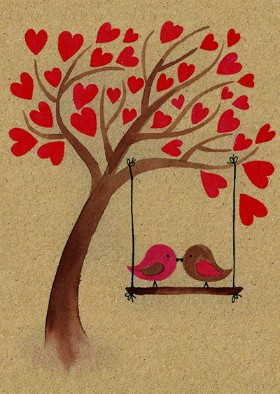 Fotografie Přáníčko BeBechy - recyklovaný papír - Ptáčci BPR1-92