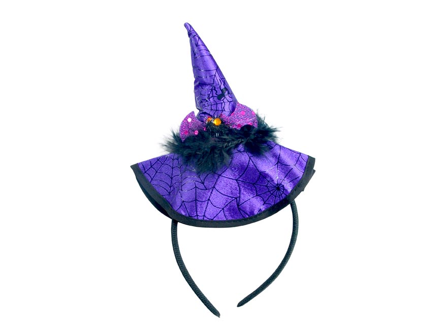 Fotografie kloubouk čarodějnický malý - čelenka 1042214