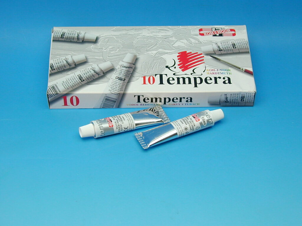 Temperová barva 16 ml stříbrná