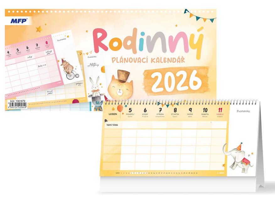 Fotografie Kalendář 2026 stolní Rodinný - plánovací 1061679