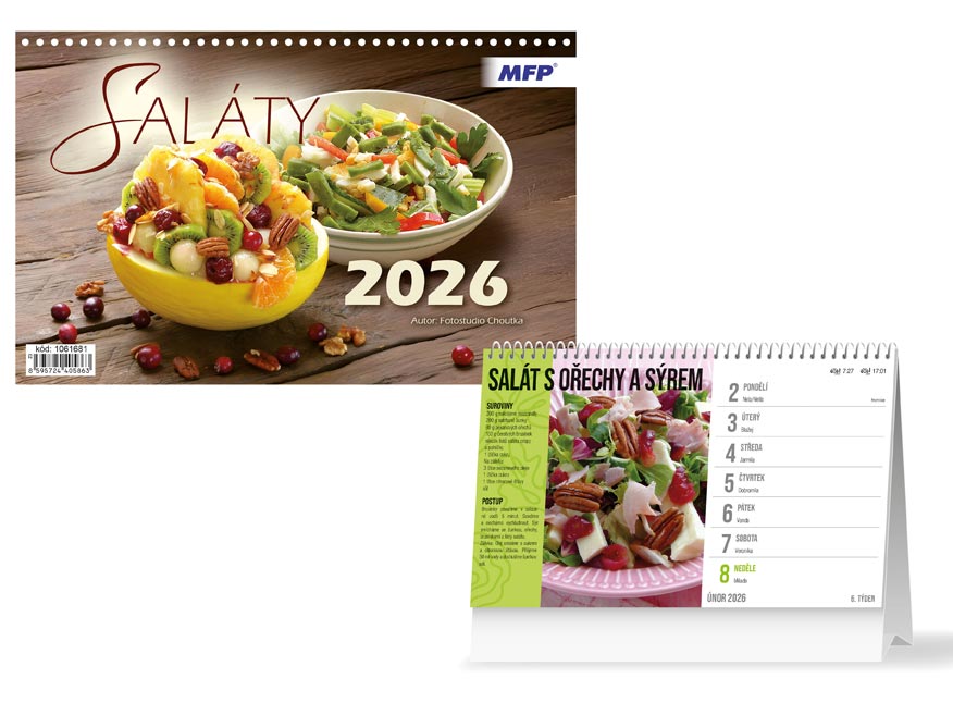 Fotografie Kalendář 2026 stolní Saláty 1061681