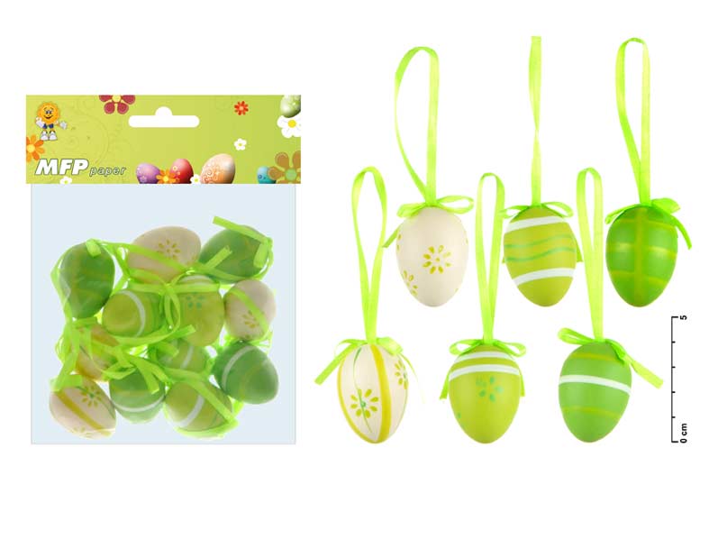 Fotografie Vajíčka plast 4cm/12ks S160022G