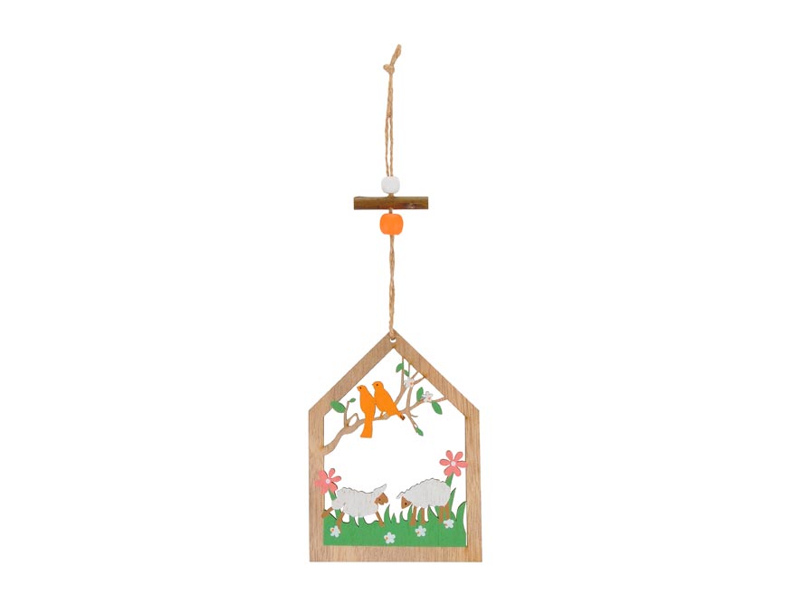 Fotografie MFP 2221413 dřevěná dekorace ovečky 10cm XC20190629