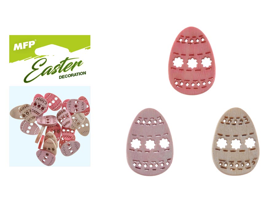 Fotografie MFP 2221454 dekorace vejce barevné 24ks 2cm mix