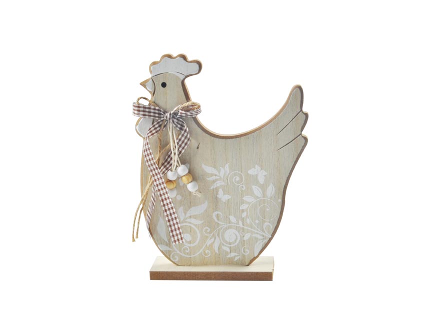 Slepice 21cm dřevo 2221611