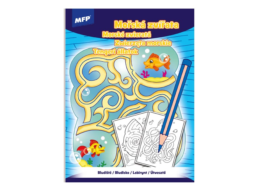 Omalovánky - Bludiště Mořská zvířata 210x276mm/32s 5301082