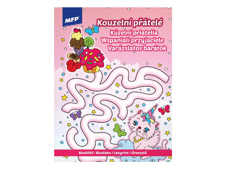 Omalovánky - Bludiště Kouzelní přátelé 210x276/32s 5301154