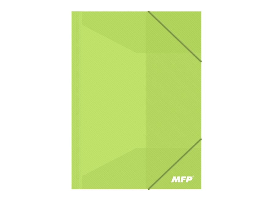 Fotografie složka M A4 zelená 3 klop.s gumou PP 5370342