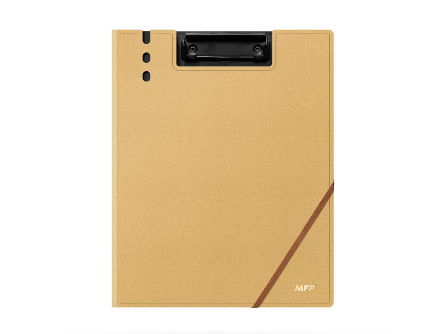 Fotografie Podložka M na psaní s klopou a gumkou A4 béžová 5371176