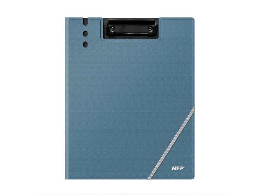 Fotografie Podložka M na psaní s klopou a gumkou A4 modrá 5371177