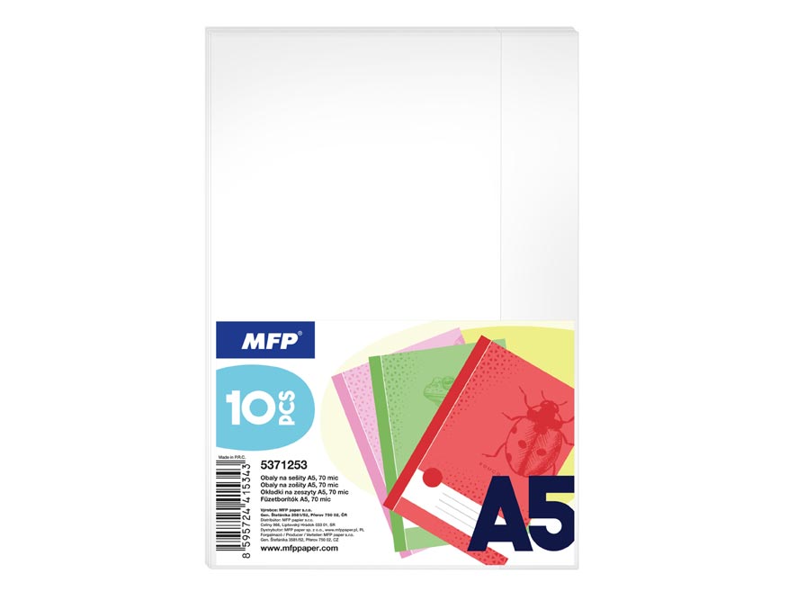Obal na sešity A5 - set 10ks, 70mic 5371253