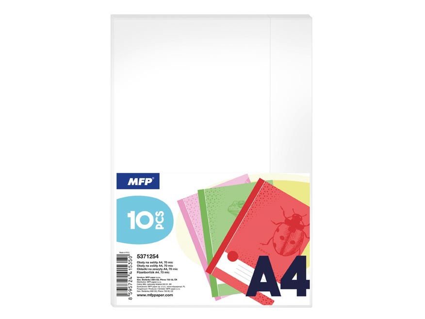 Obal na sešity A4 - set 10ks, 70mic 5371254