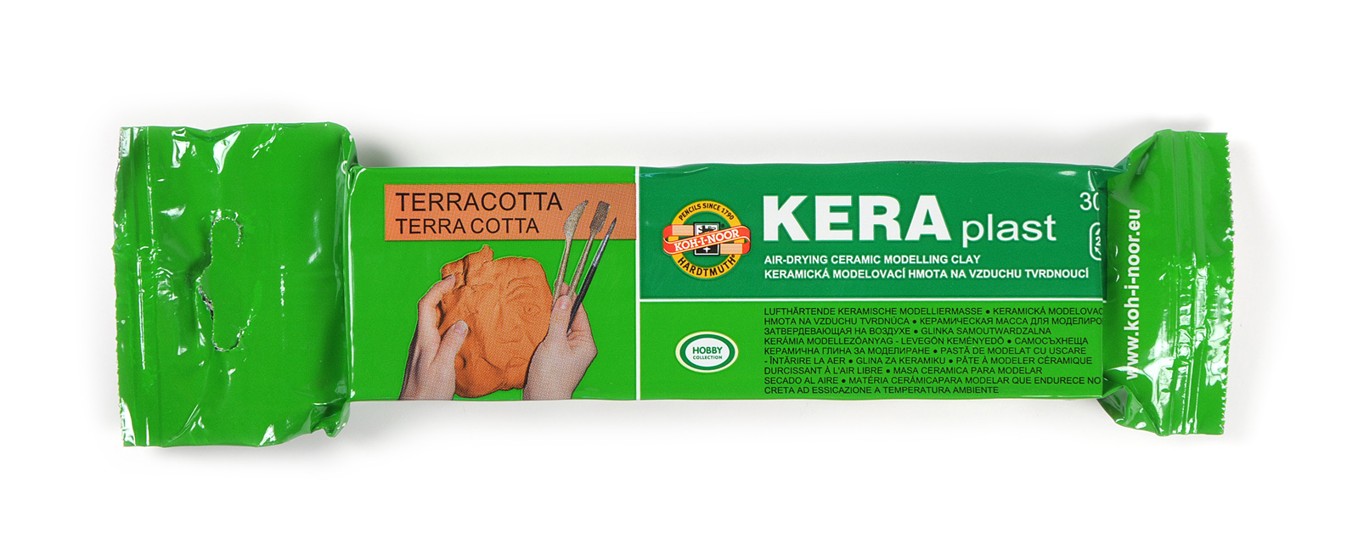 Modelovací hmota Keraplast vytvrditelná 300g - terra