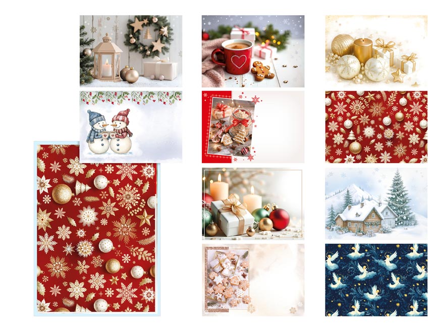 Fotografie Dopisní obálka MFP C5 170g/m2 vánoční (mix) 5550380