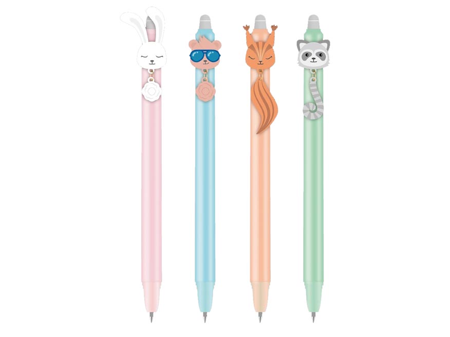 Fotografie Kuličkové pero gumovací Fun, 0,5, modré 6001381