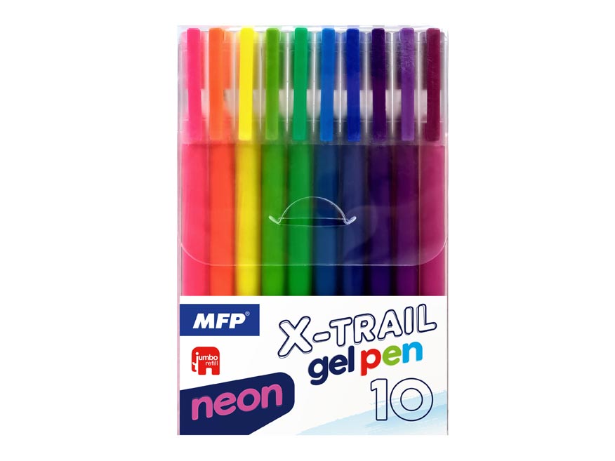 Fotografie Gelové pero set BS 10ks NEON 6001417