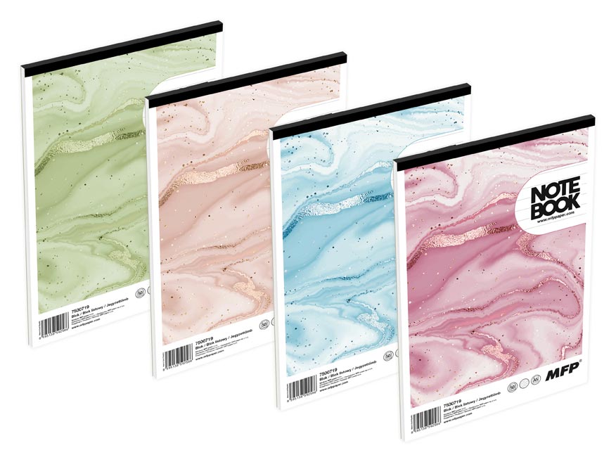 Fotografie blok trhací A5 linka, 50 listů mix 7500719