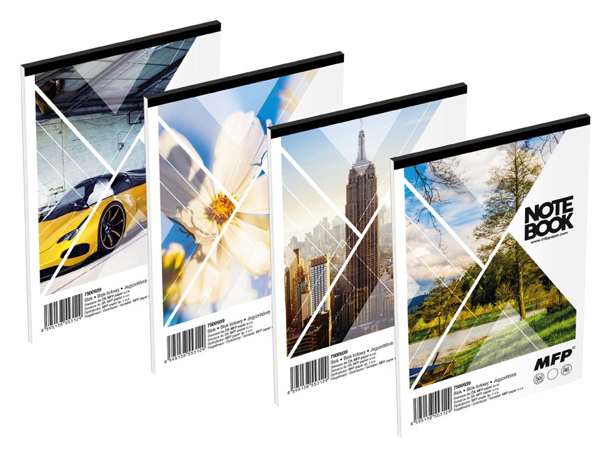 Fotografie blok trhací A6 čistý, 50 listů, mix 7500939