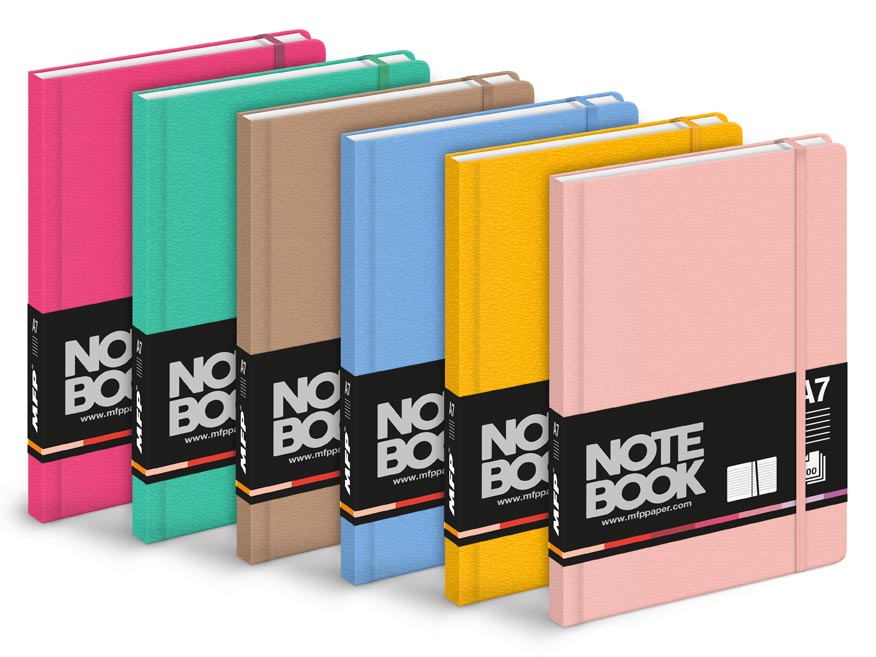 Fotografie Blok s gumkou A7 linka, 100 listů, mix2 7501607