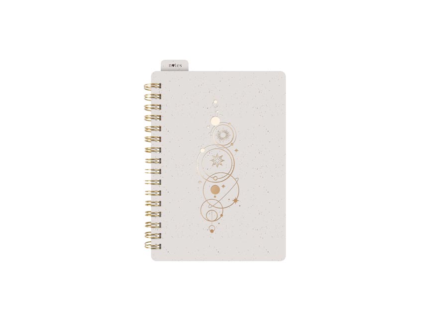 Fotografie Blok se spirálou A6 linka 80l/80g krémový 7501616