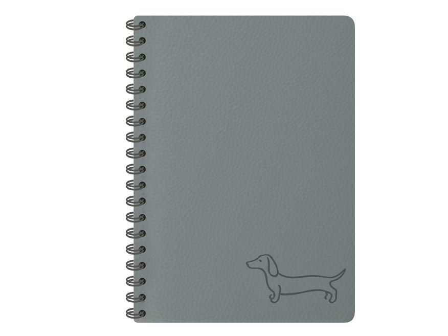 Fotografie Blok se spirálou dark gray 11x15cm 80l/70g 7501647