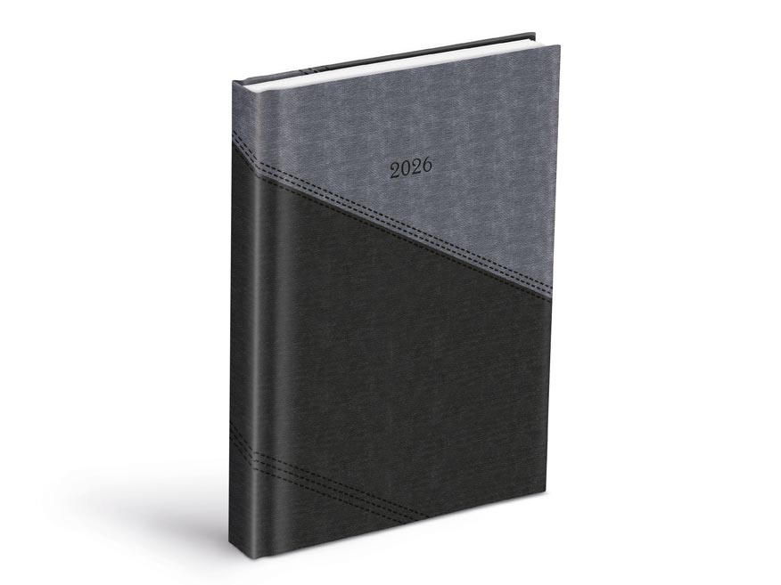 Diář 2026 D801 PU gray/dak gray 7781453