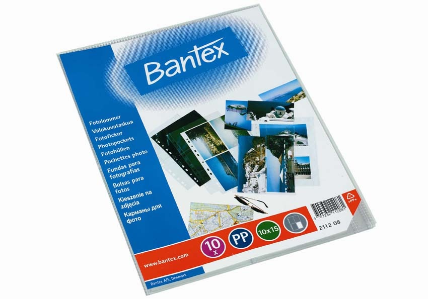 Fotografie Závěsný obal Bantex - A4 silný / kapsy na foto 10 x 15 / 10 ks