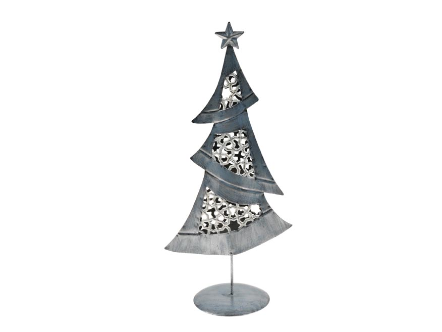 Stromek plech 37cm - stříbrný 8885789