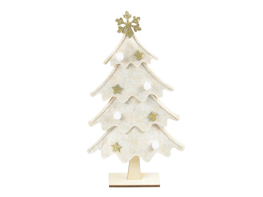 Stromek filcový béžový 29cm 8886225