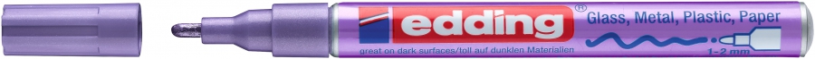 Lakový popisovač EDDING 751 - metalický fialový 078