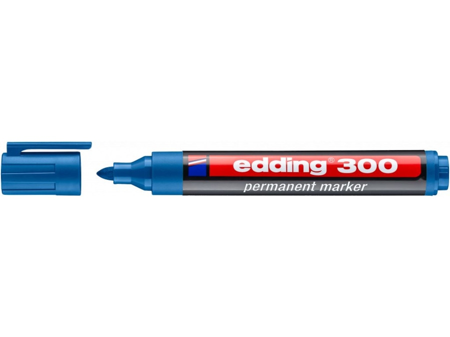 Fotografie Permanentní popisovač EDDING 300 - světle modrý