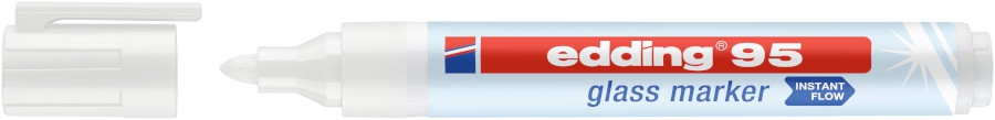 Fotografie Popisovač na sklo EDDING 95, bílý