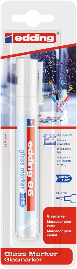 Fotografie Popisovač na sklo EDDING 95/1 BL, bílý