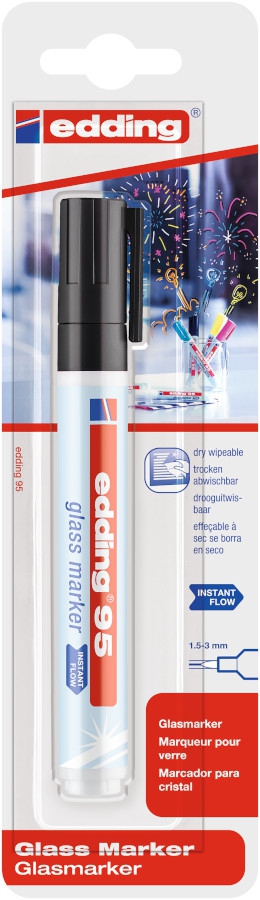 Fotografie Popisovač na sklo EDDING 95/1 BL, černý