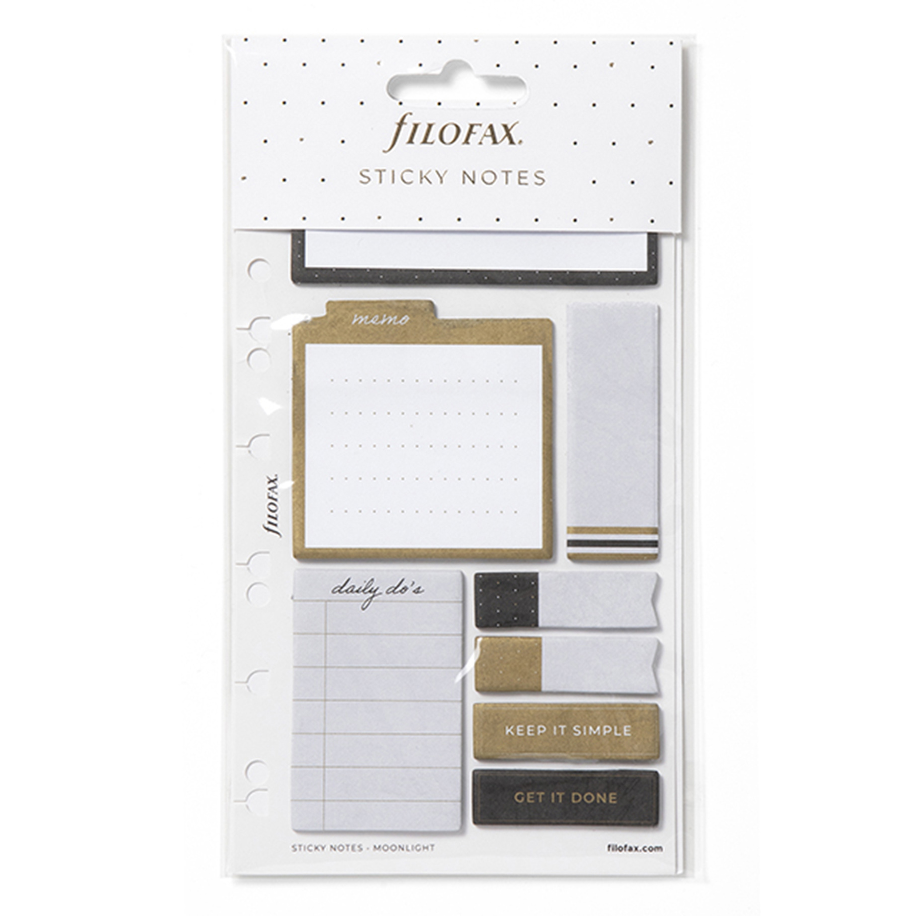 Fotografie Filofax, Lepící bločky Moonlight, náplň Multi, Osobní/A5