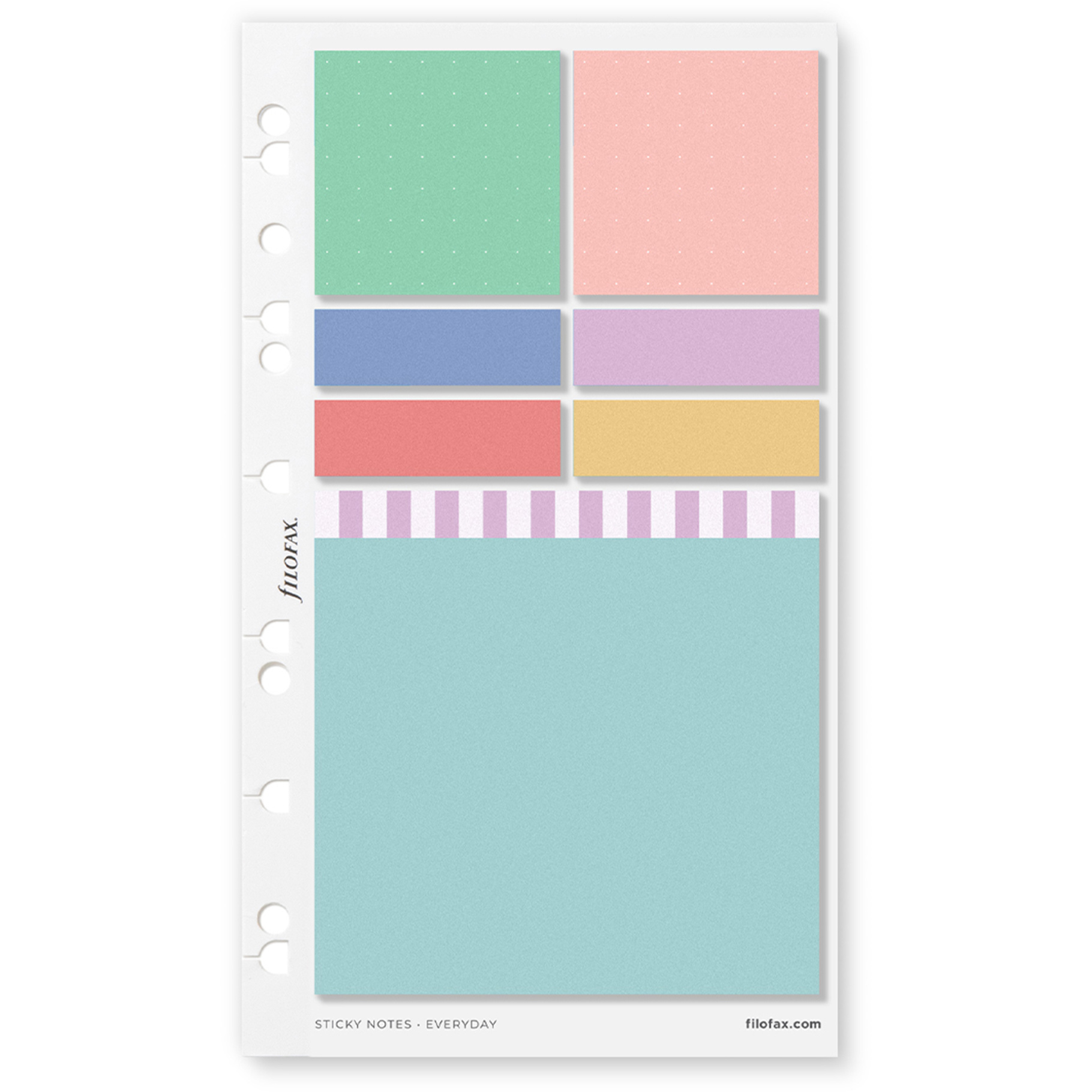 Fotografie Filofax, Lepicí bločky na každý den, náplň Multi, Osobní/A5