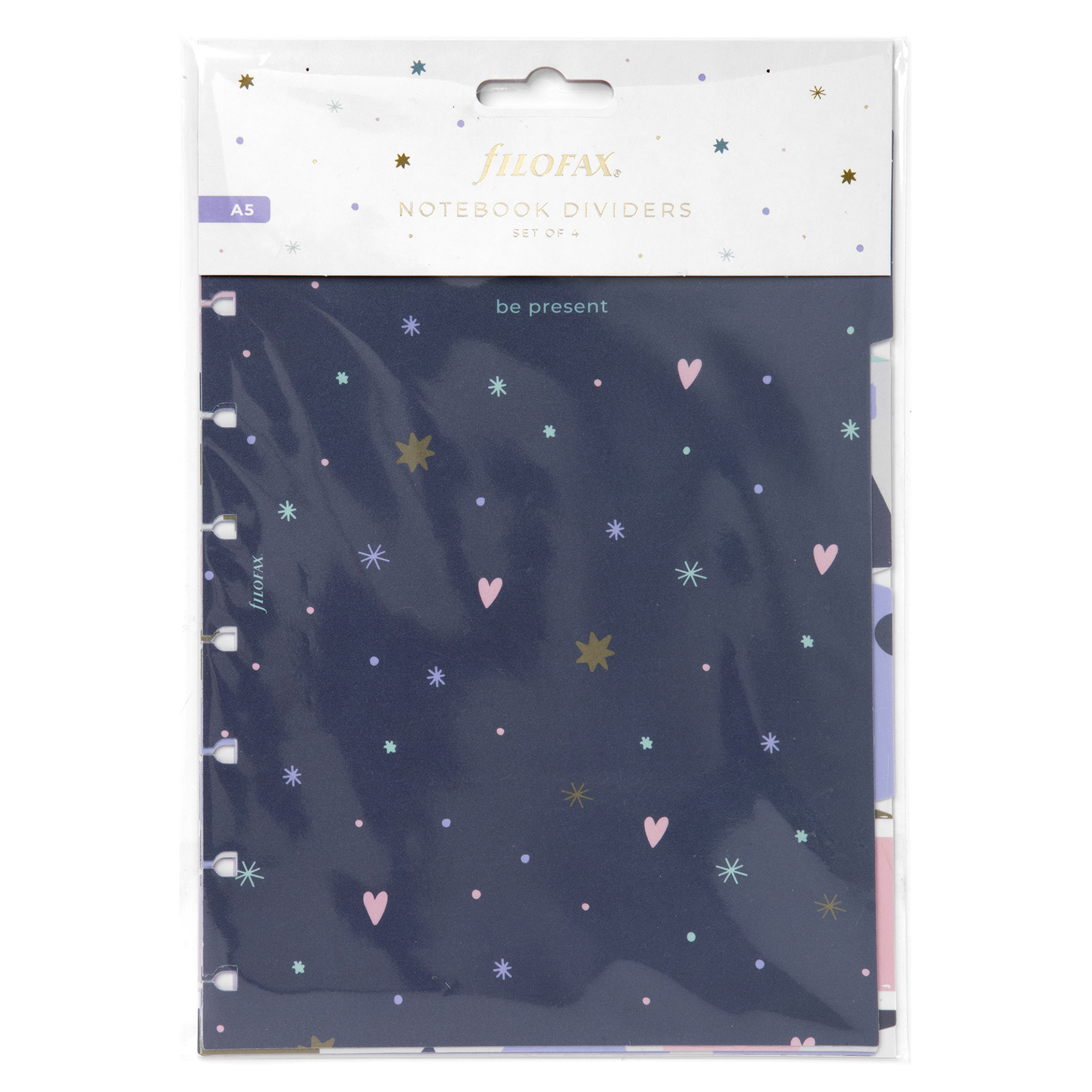 Filofax, Notebook, náplň A5, rozřazovač Good Vibes