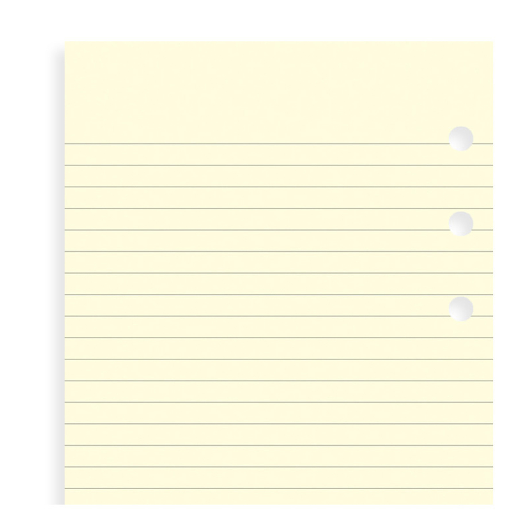 Fotografie Filofax, Papíry pro diáře, linkované, mini, krémová