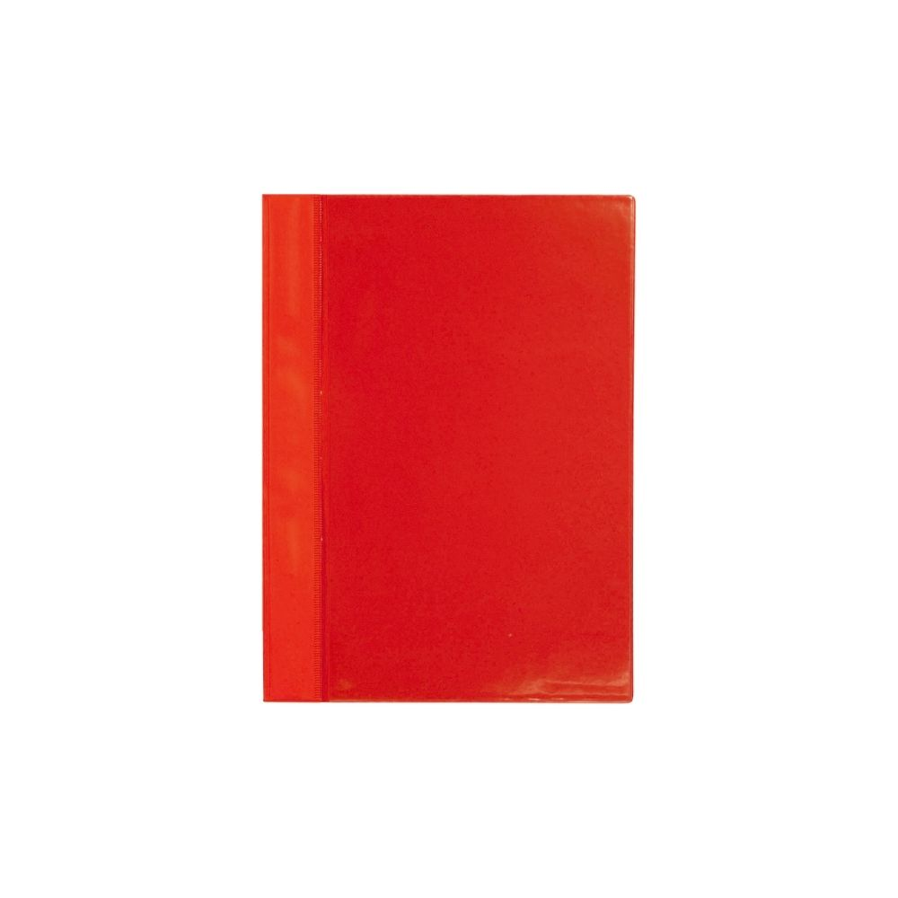 Fotografie Rychlovazač A4 PVC s kapsou červená 5-421C